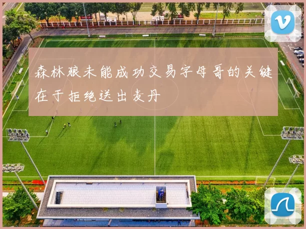 森林狼未能成功交易字母哥的关键在于拒绝送出麦丹